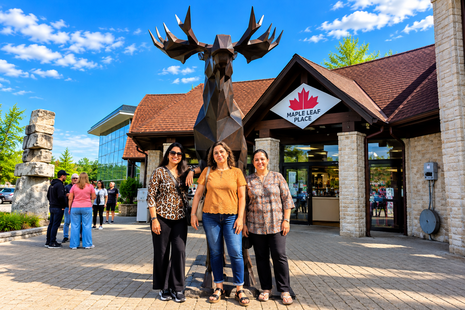 YeHa Niagara Tours guests visiting Maple Leaf Place